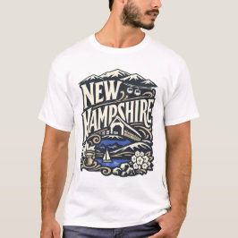 Camiseta Vintage New Hampshire State Heritage 