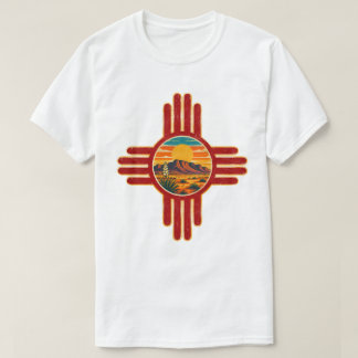 Camiseta Vintage New Mexico Zia Sol Deserto