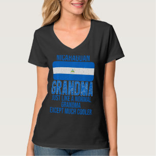 Camiseta Vintage Nicarágua, Vovó Nicarágua, Bandeira Da Mam