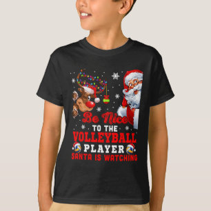 Camiseta Vintage Nice Aos Papais noeis De Voleibol É O Que