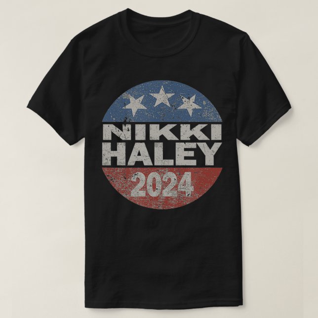 Camiseta Vintage Nikki Haley 2024 (Frente do Design)