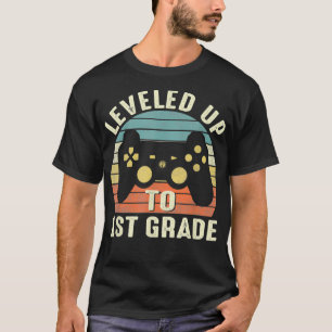Camiseta Vintage Níveis Até 1 rua De Volta Ao Gam Escolar
