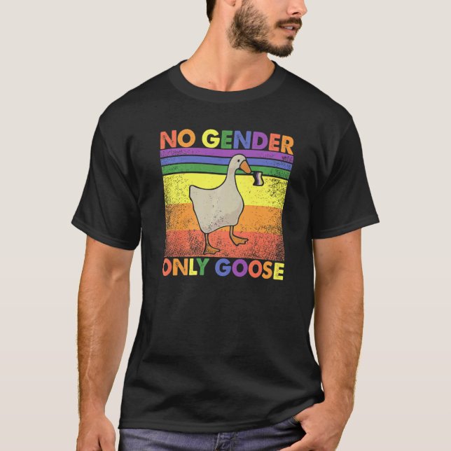 Camiseta Vintage No Gender Only Goose Gay Lgb (Frente)