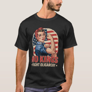 Camiseta Vintage no Kings luta contra a garota de Oligarchy