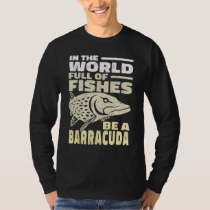Camiseta vintage No Mundo Cheio de Peixes Seja uma Barracud