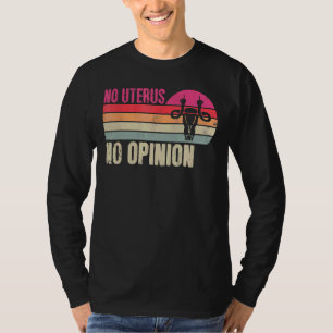 Camiseta Vintage No Uterus Não Opinião Feminista Pró Escolh