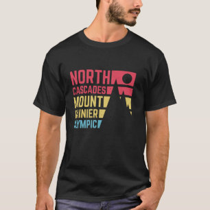 Camiseta Vintage North Cascades Monte Rainier Olimpiadas Na