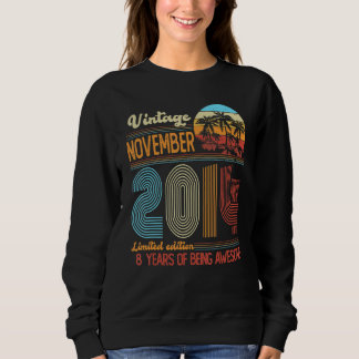 Camiseta Vintage novembro de 2014 8 anos Oitavo Dia B Decor