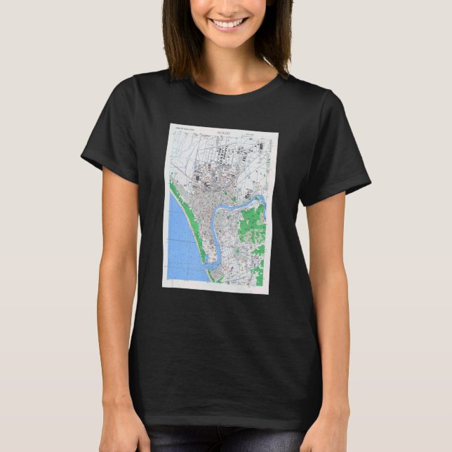 Camiseta Vintage Numazu Japão Mapa 1945 (Frente)