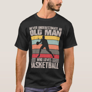 Camiseta Vintage Nunca Subestima Um Velho Que Ama B