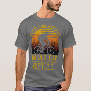 Camiseta Vintage Nunca Subestima Uma Cara Antiga Em Uma Bic