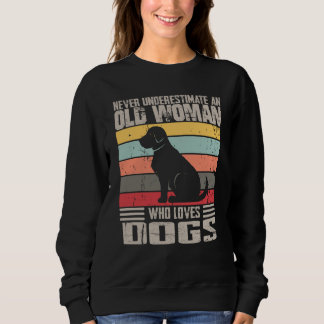 Camiseta Vintage Nunca Subestime Uma Mulher Velha Que Ama