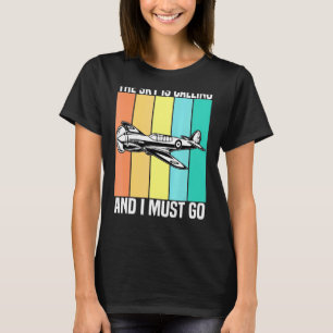 Camiseta Vintage O Céu Está Ligando E Eu Preciso Ir Para O