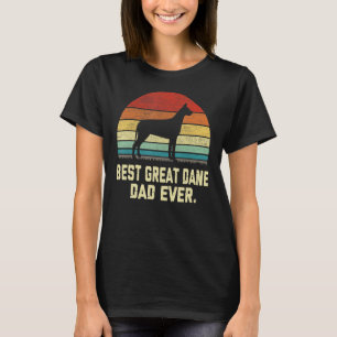 Camiseta Vintage O Melhor Pai De Dane De Todos Os Cães