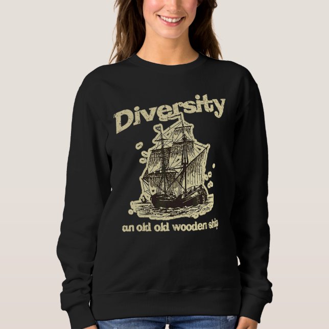 Camiseta Vintage O Que é Diversidade (Frente)