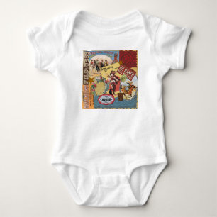 Camiseta vintage ocidental moderna