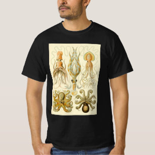 Camiseta Vintage Octopus Squid Gamochonia por Ernst Haeckel