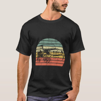Camiseta Vintage Off-Roading Vehicle Shirt Retro Sunset Off
