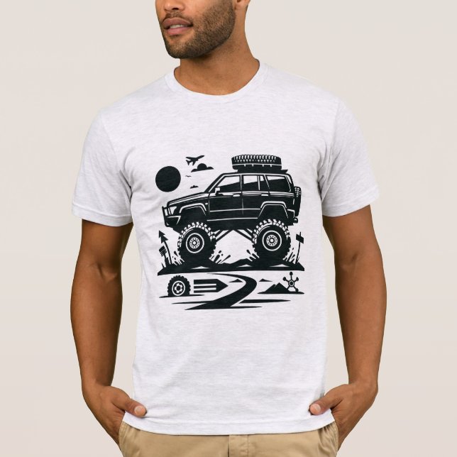 Camiseta Vintage Offroad Car (Frente)