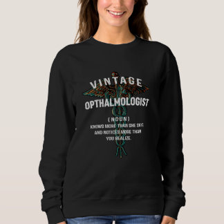 Camiseta Vintage Oftalmologista Oftalmologia Olhos Retro