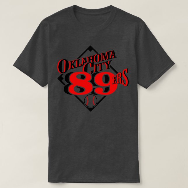 Camiseta Vintage Oklahoma City 89ers Baseball (Frente do Design)