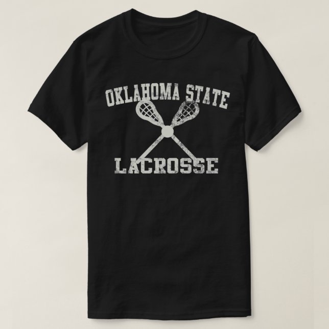 Camiseta Vintage Oklahoma State Lacrosse (Frente do Design)