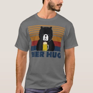 Camiseta Vintage Oktoberfest Beer Beer Bear Hug Parte Alemã