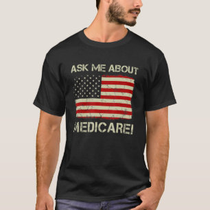 Camiseta Vintage Old American Flag Me Perguntou Sobre Medic
