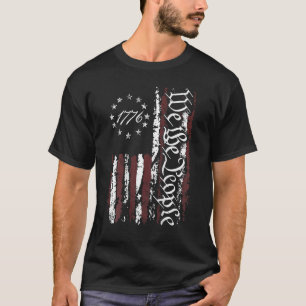 Camiseta Vintage Old American Flag Patriótico 1776 Nós Somo