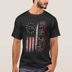 Camiseta Vintage Old American Flag Patriótico 1776 Nós Somo