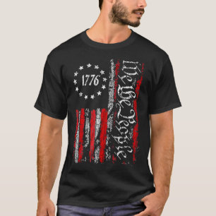 Camiseta Vintage Old American Flag Patriótico 1776 Nós Somo