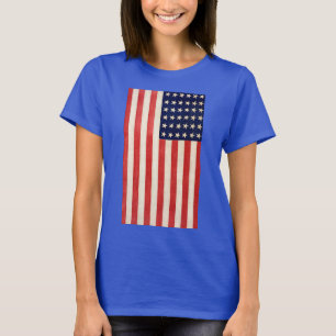 Camiseta Vintage Old Trinta e Seis Estrelas American Flag