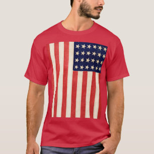 Camiseta Vintage Old Trinta e Seis Estrelas American Flag R