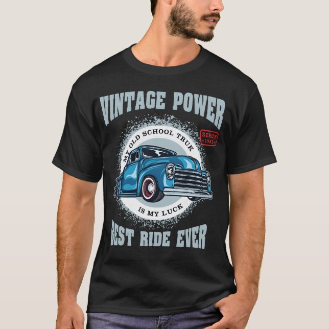 Camiseta Vintage old truck friends (Frente)