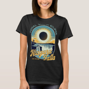 Camiseta Vintage Olhar Total Eclipse Solar Niagara Cai