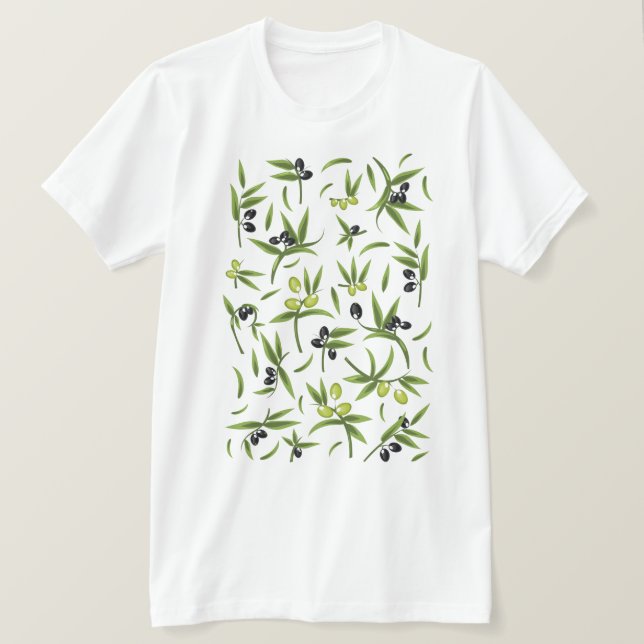 Camiseta Vintage Olive Pattern (Frente do Design)