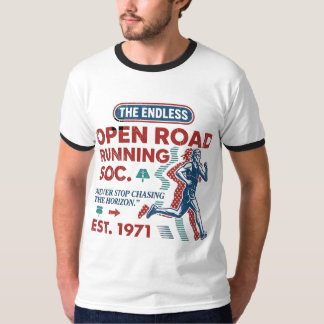 Camiseta Vintage Open Road Running Club Retro Runn