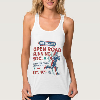 Camiseta Vintage Open Road Running Club Retro Runn