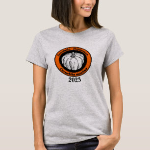Camiseta Vintage Orange Black Halloween Pumpkin Inte Art