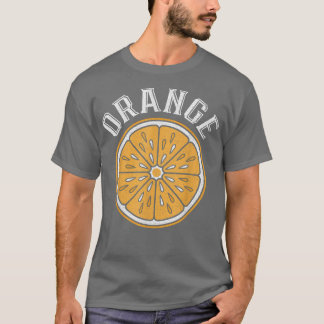 Camiseta Vintage Orange Slicrus Citrus Fruta Vegan Vegetari