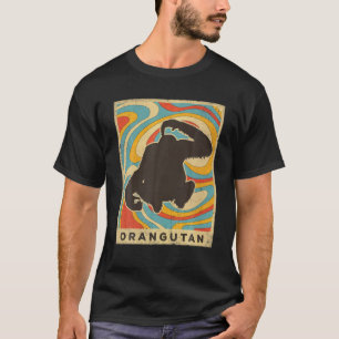 Camiseta Vintage Orangutan Lover Animal Retro Style