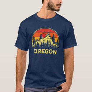 Camiseta Vintage Oregon OR Monta a Natureza do Caminho Exte