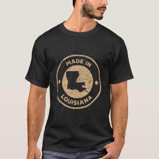 Camiseta Vintage Orgulha Feita Em Louisiana Antiga Carimbo