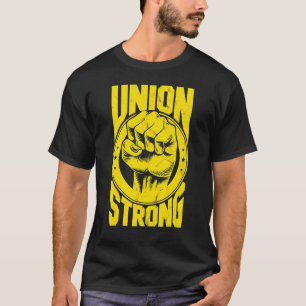 Camiseta Vintage Orgulhosa Dia do Trabalho Sindicato Forte