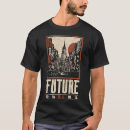 Camiseta Vintage Oriental Cityscape | Retrato Skyline Urban