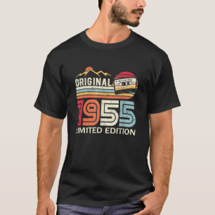 Camiseta Vintage Original 1955 Aniversário Legend Vintage 1