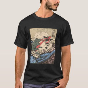 Camiseta Vintage Original Retro Japonês Wave Monster VS Ca