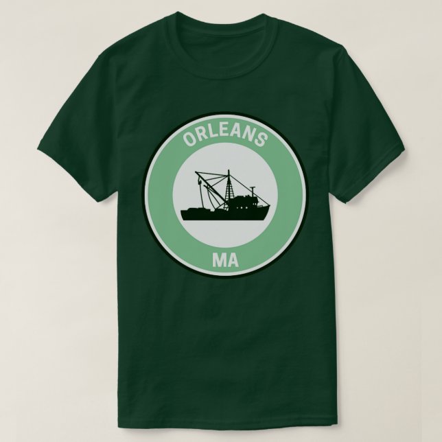 Camiseta Vintage Orleans Massachusetts (Frente do Design)