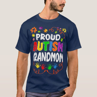 Camiseta Vintage Orud Autismo Avó Quebra-cabeça Autism Awar