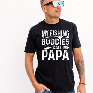 Camiseta Vintage Os Meus Amigos De Pesca Chamam-Me Papa   P